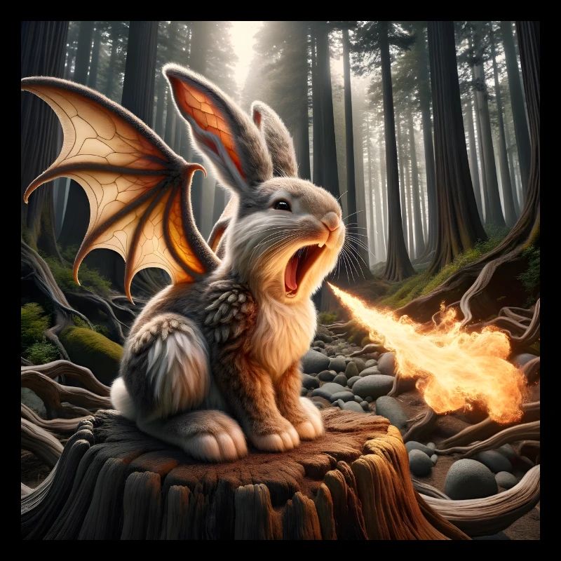 Fire Breathing Bunny Dragon #23