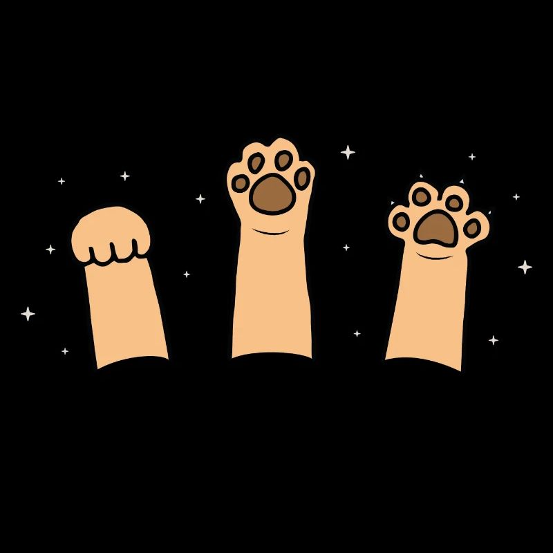 Pierre Papier Ciseaux Jeu De Main Chat Mignon Avec Drôle