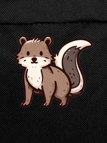 Brown cute skunk