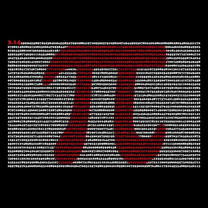 Pi T-Shirt 3,14 Pi Numéro Symbole Math Science
