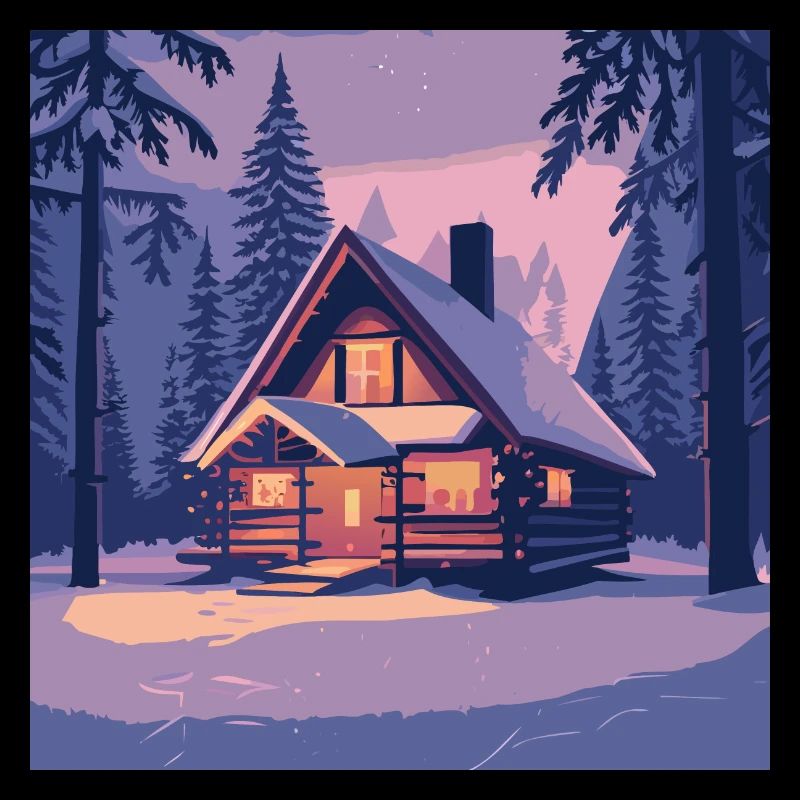 Cabane dans la forêt