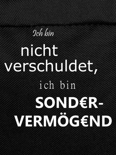 Ich bin sondervermögend