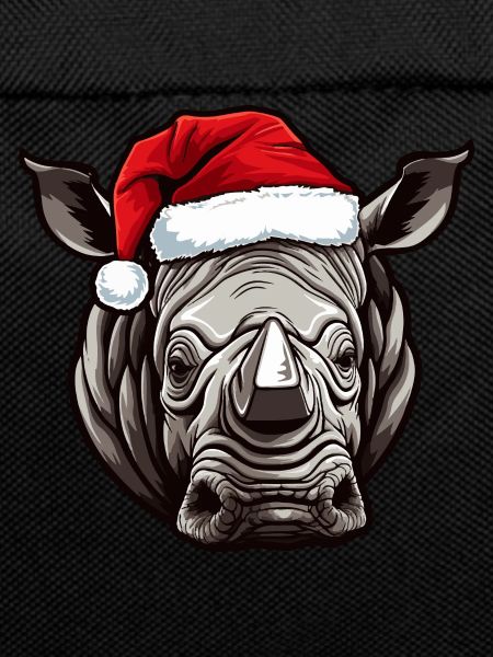 Rhinoceros Portrait Christmas