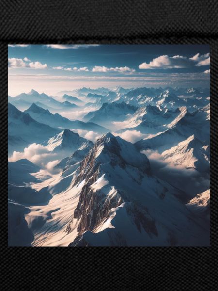 Mountain landscape above the clouds