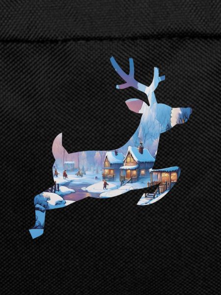 Winter Wonderland in Deer Silhouette