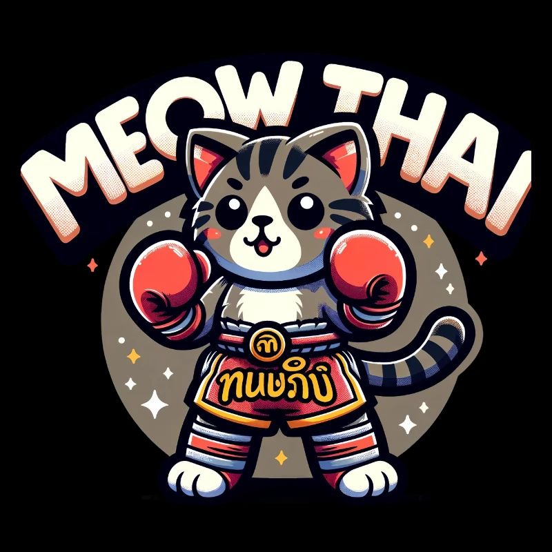 Mixed Martial Arts Meow Thai Muay Thai Cat