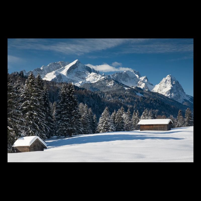 Winter atmosphere with Zugspitze