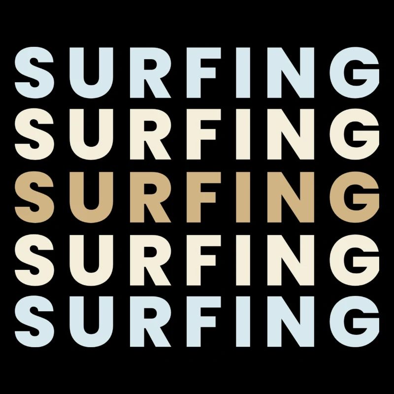 Surfing Schriftzug