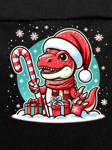 Christmas Red Dinosaur
