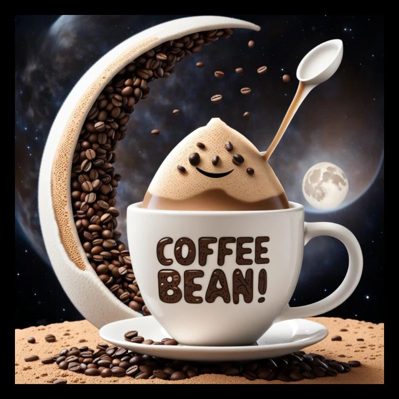 Coffee Bean Moon Cup