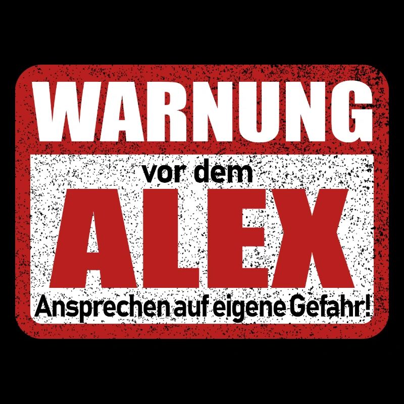 Name Lustiges Warnschild