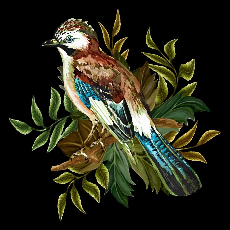 Bunter Vogel
