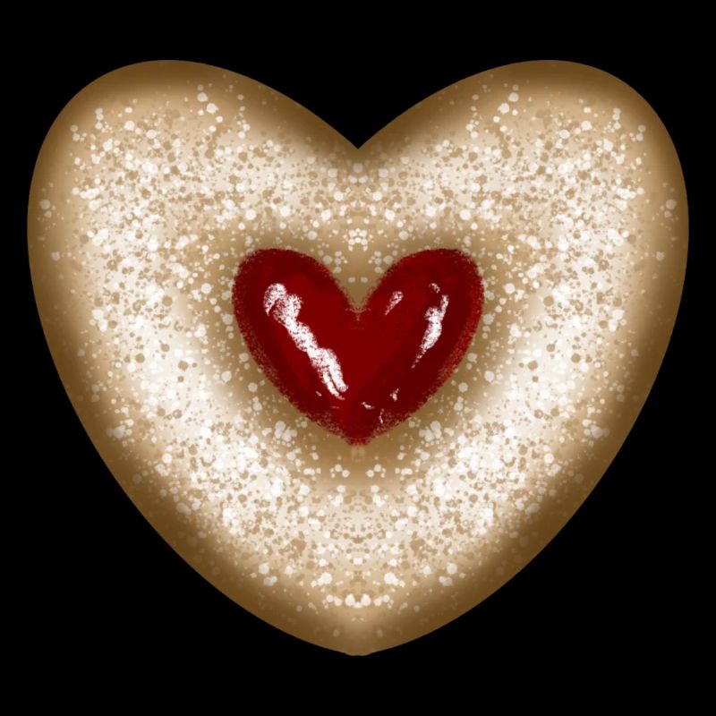 Biscuits de Noël, biscuit, cœur de confiture