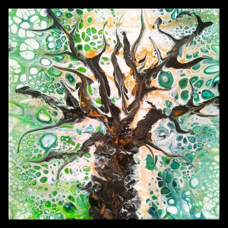Baum Acrylic Pouring