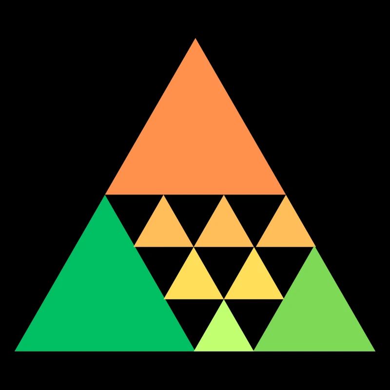 Colorful triangles