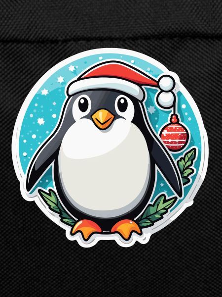 Penguin Christmas Illustration