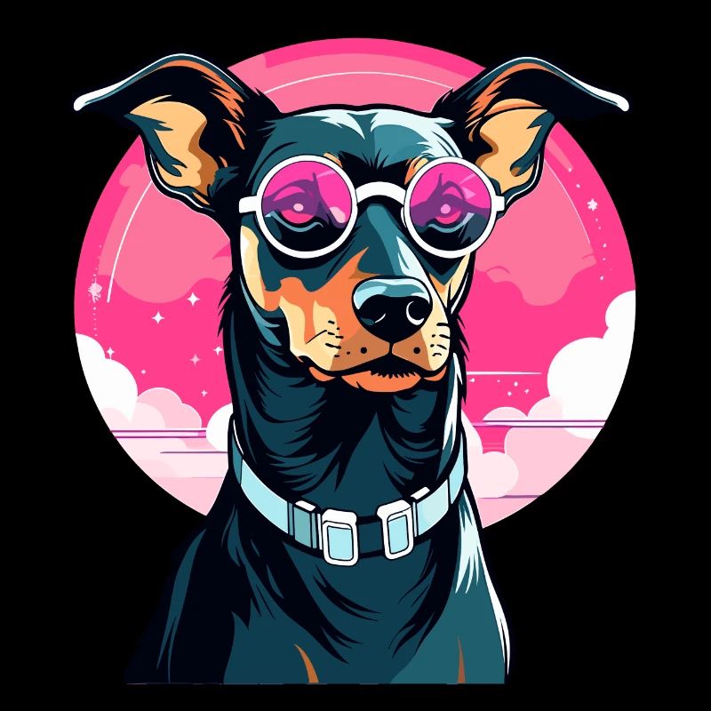 Doberman chien dessin