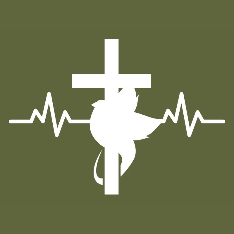 Conception chrétienne de la Croix de la Colombe de Heartbeat