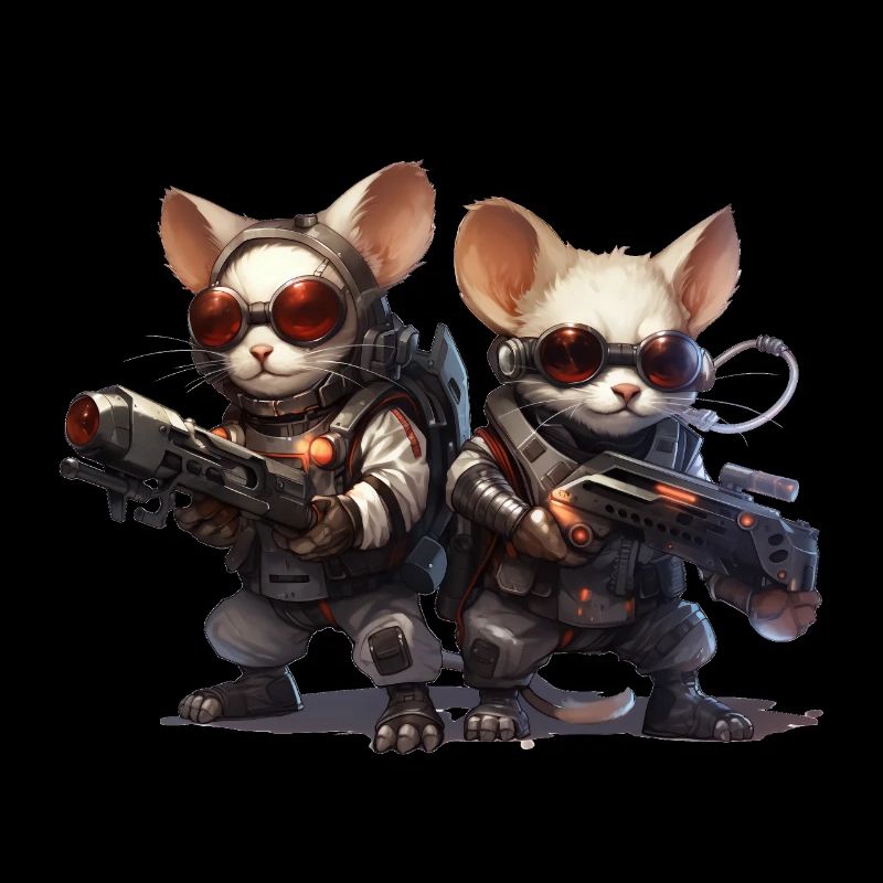 Laser Mice from Mars