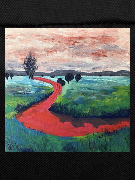 roter Flussverlauf