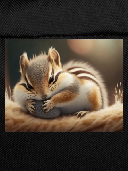 Cute animals doing hibernation – chipmunk