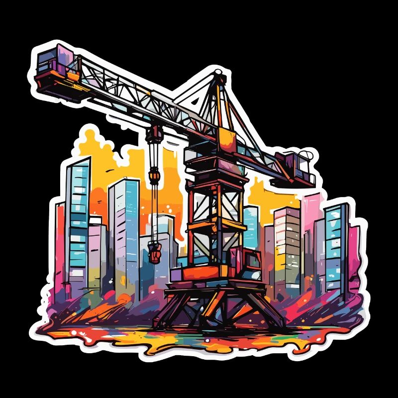 Crane / construction site / winch / crane system