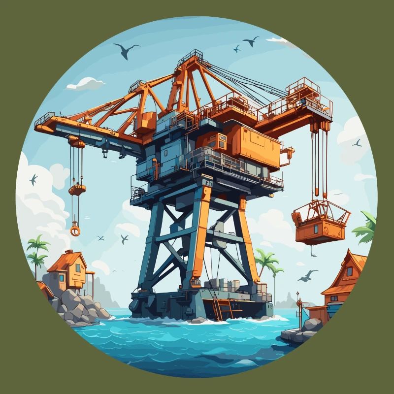 Grue / de chantier / treuil / système de grue