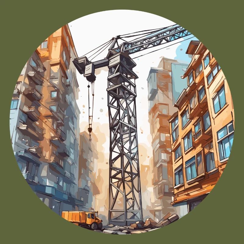 Grue / de chantier / treuil / système de grue