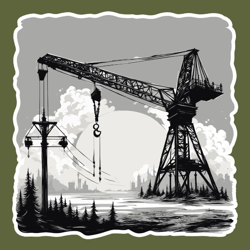 Grue / de chantier / treuil / système de grue