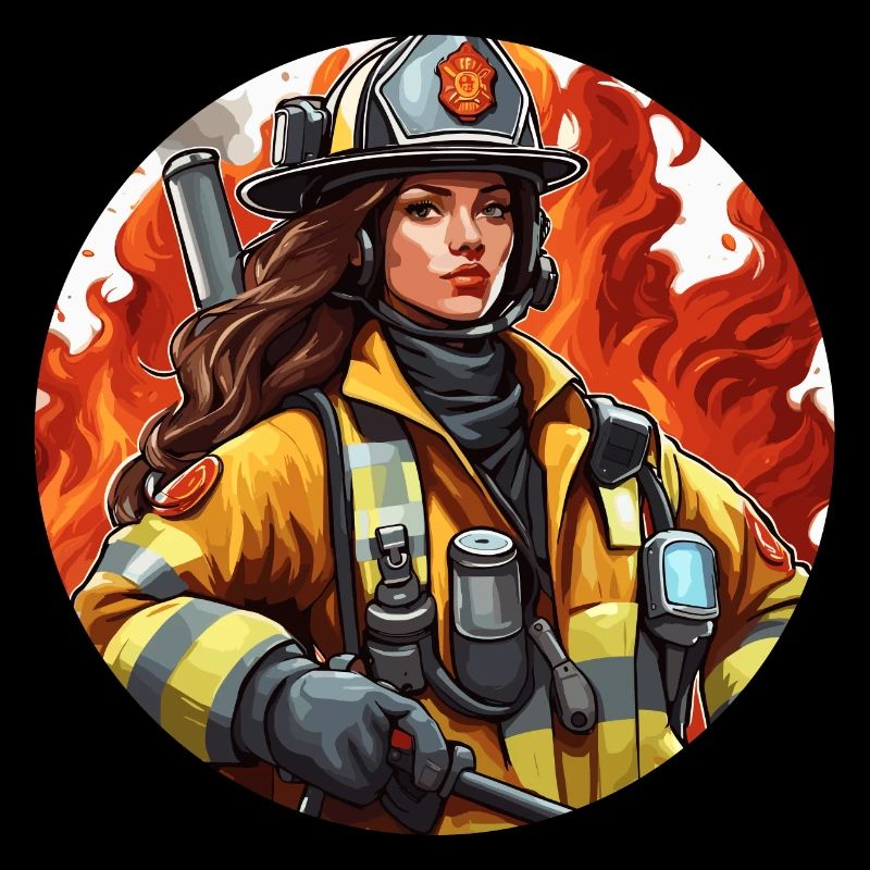 Firefighter / Fire / Fire / Extinguish / Heroine