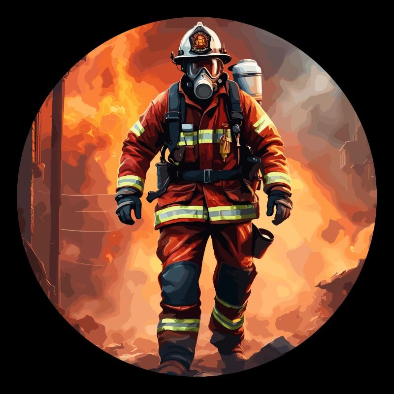 Firefighter / Fire / Fire / Extinguish / Hero