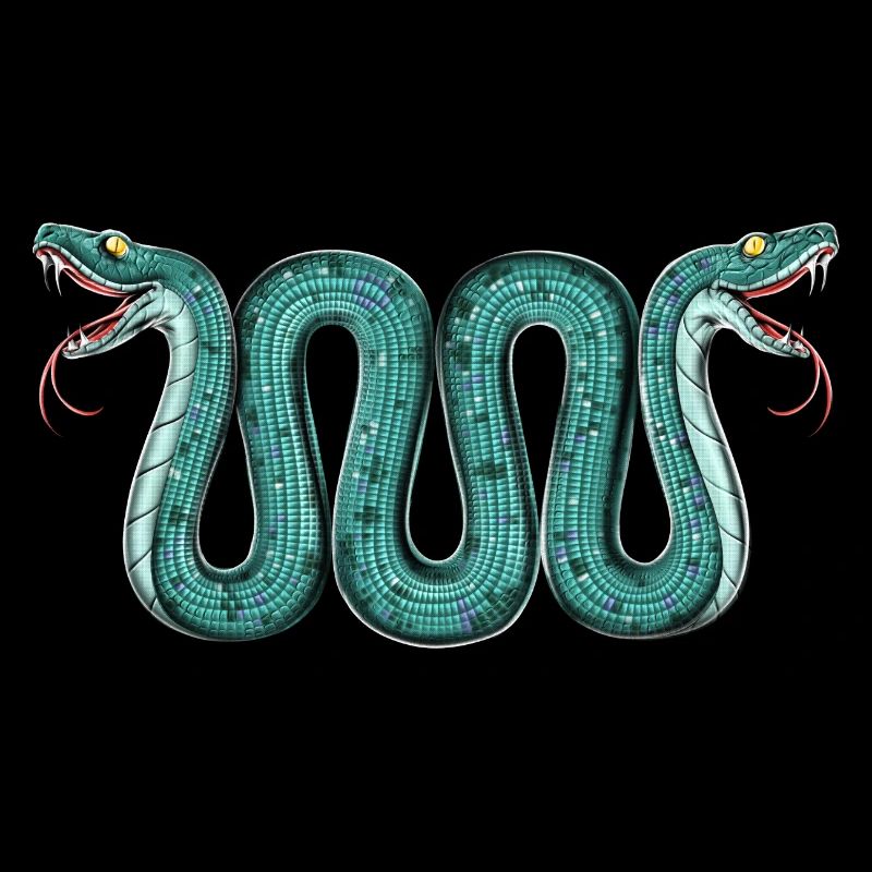 Aztec Two Headed Serpent Snake