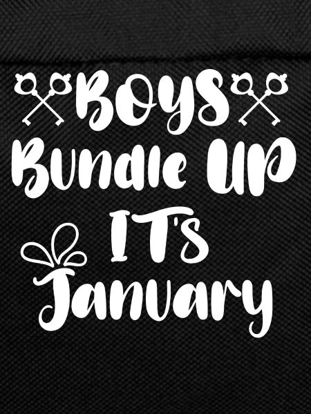 Boys Bundel up its January