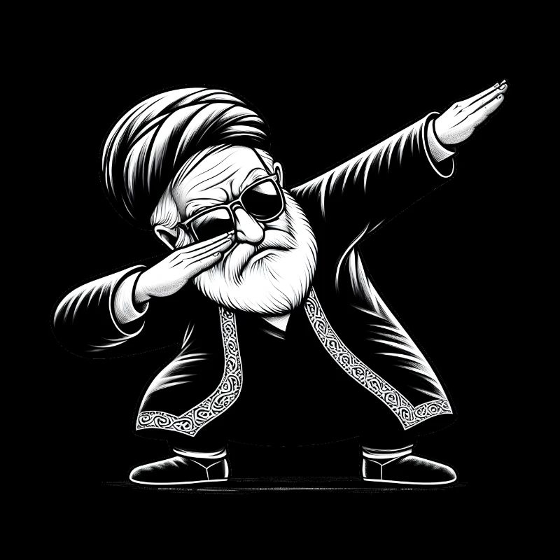 Akhound faisant du dab - Iran