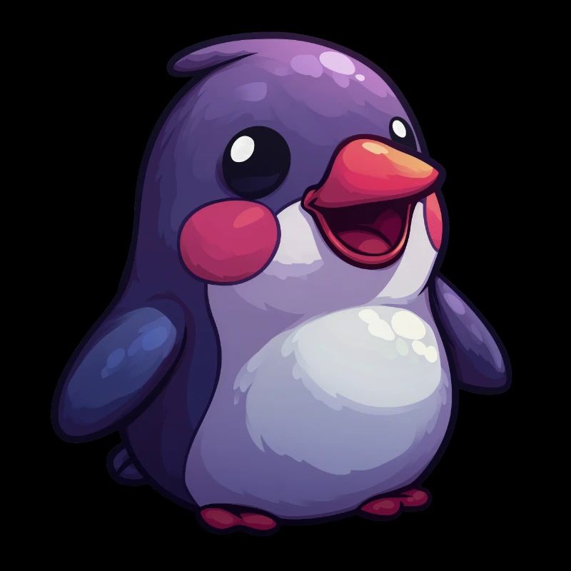 Pingouin mignon - Conception de style bande dessinée pour les enfants