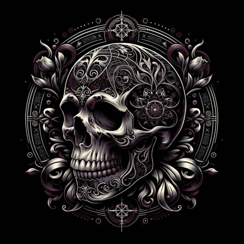 Crâne de mandala mystique
