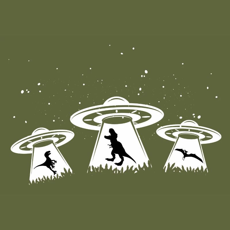 Ufo Alien Dinosaur