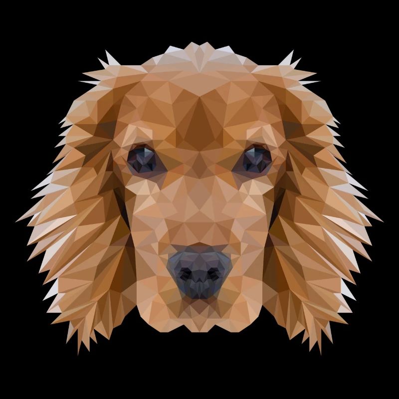 Cocker Spaniel Hund Polygondesign