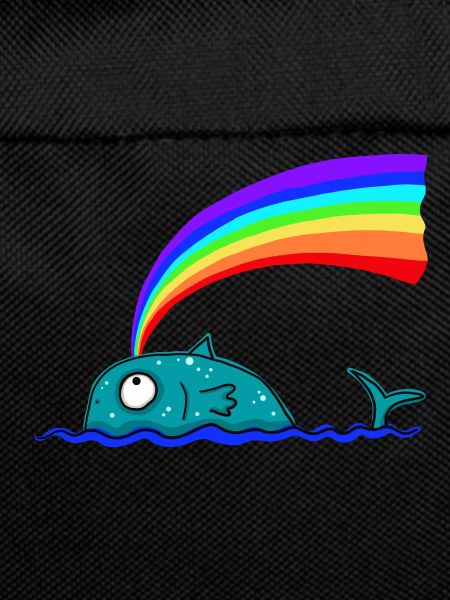Regenbogen Wal