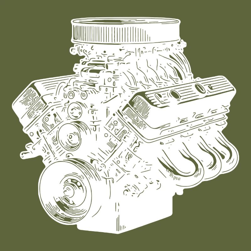 Mechanic Fan Engine Block Cylinder Displacement Engine