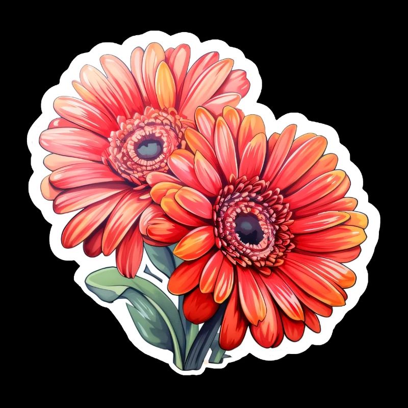Gerbera Daisies 2 Blüten