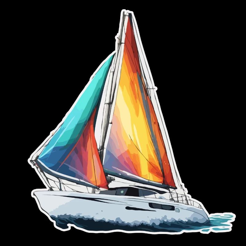 Bateau pirate / Bateau / Mer / Océan / Vagues
