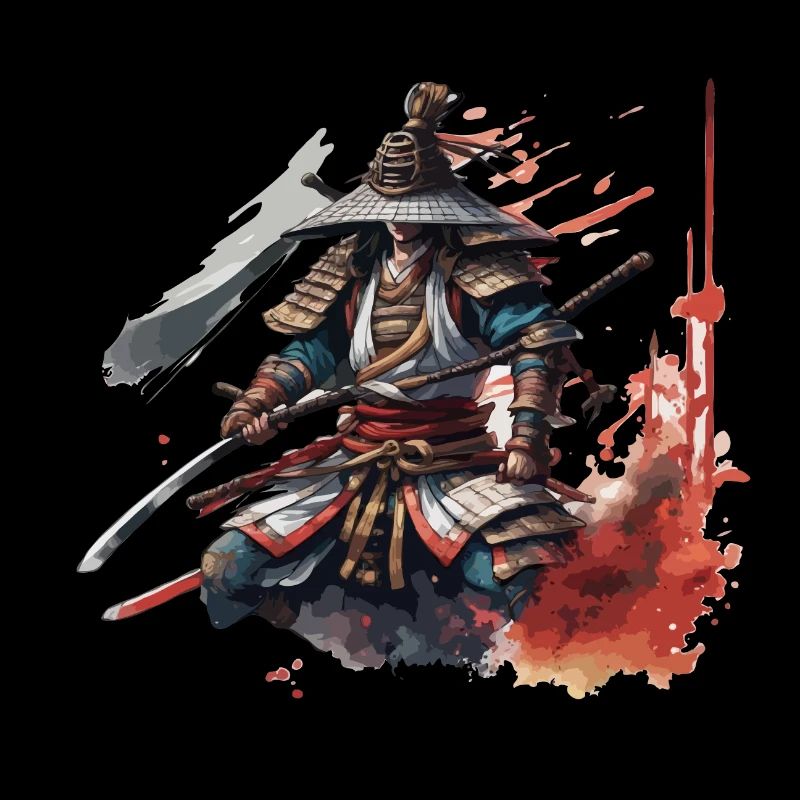 Samurai / Japanisch / Harakiri / Katana / Mann