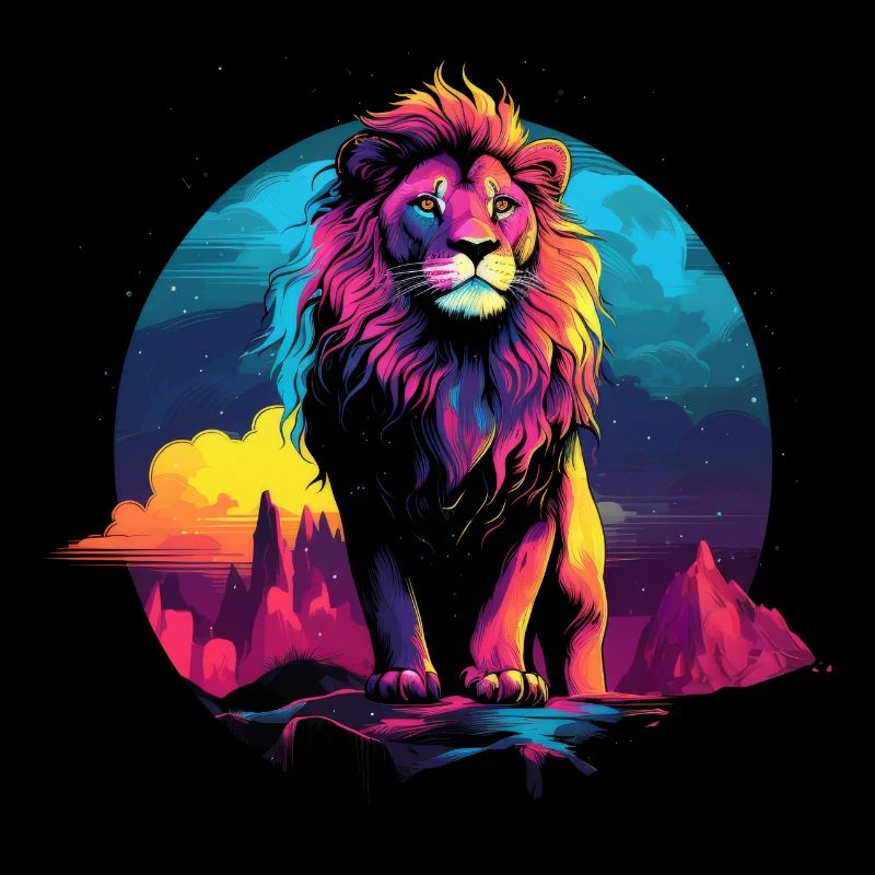 Lion pop art