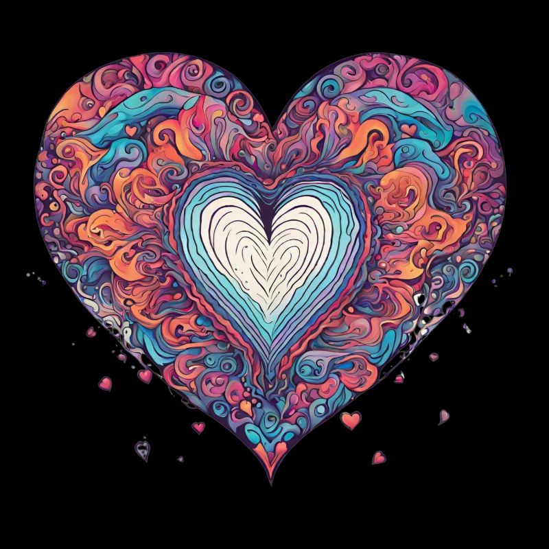 Heart psychedelic