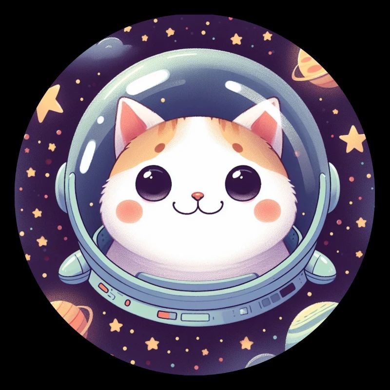 Space, Cat, Astronaut