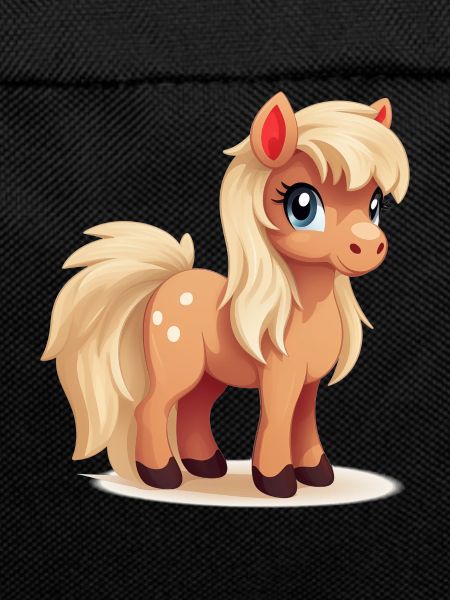 Haflinger love in kawaii style