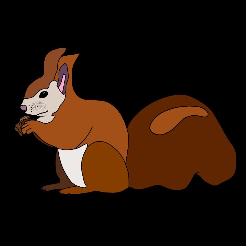 Eichhörnchen mit Nuss