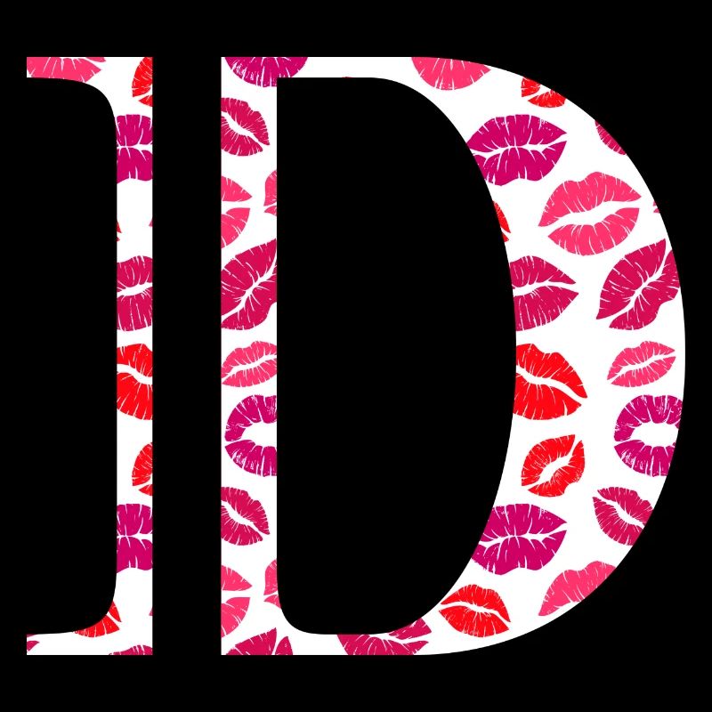 Letter d kisses