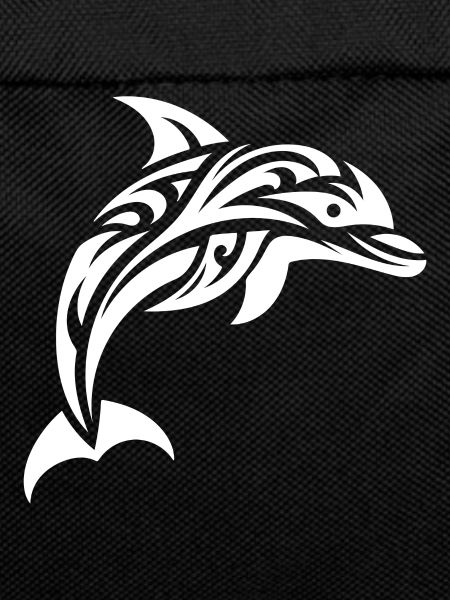 Jumping Cute Tattoo Dolphin
